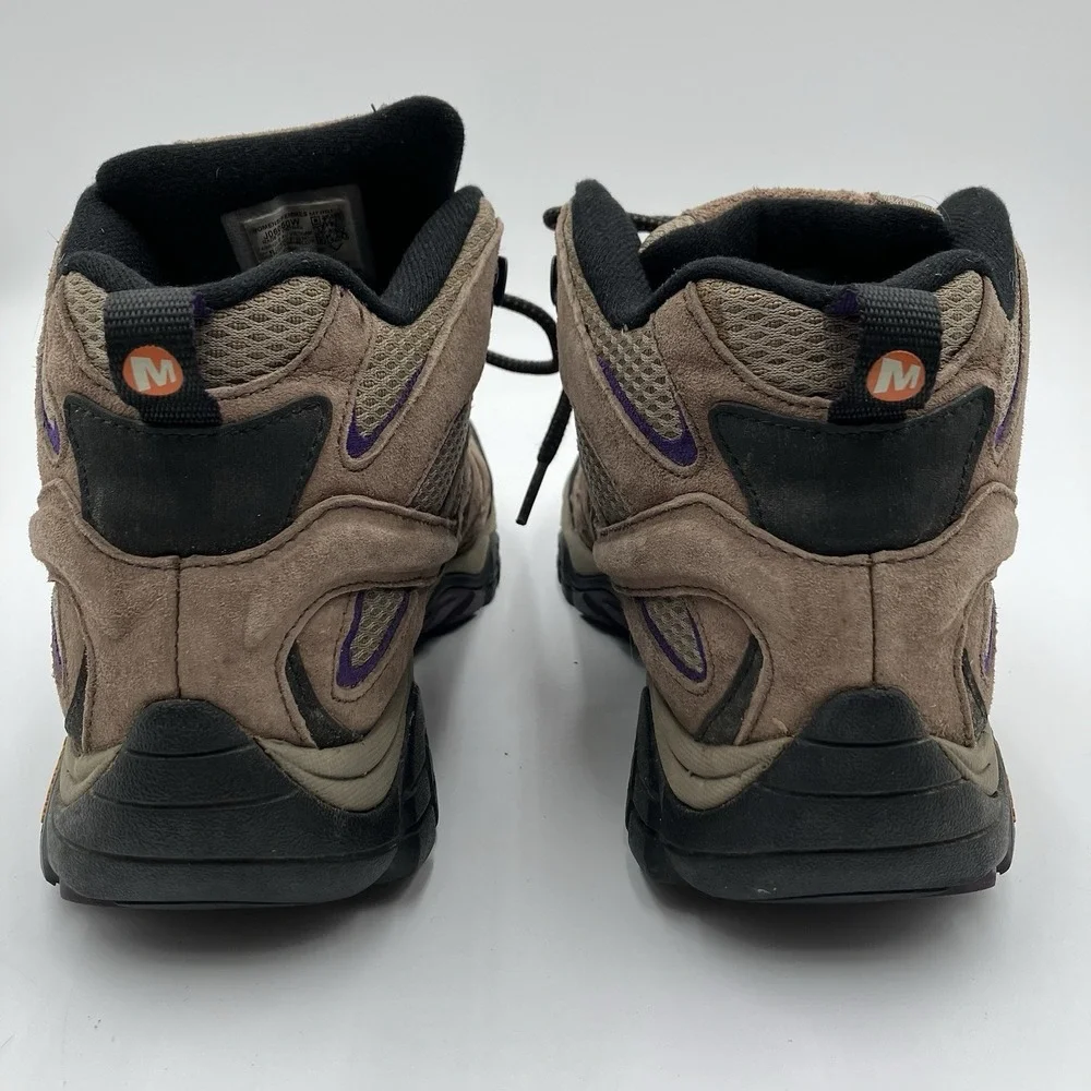 Merrell Moab 2 Ventilator Mid Hiking Boots Bracken Purple Size 9W Women's